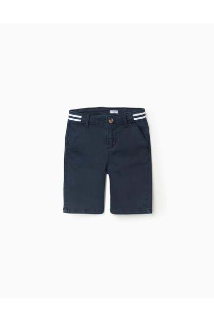 CHINO SHORTS TWILL, DARK BLUE, 13/14