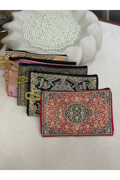 5 Pieces Patterned Gift Ethnic Wallet Mevlüt Circumcision Umrah Hajj Gift