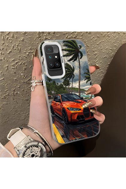 Classic Car Pattern Anti-Fall Slim Hard Case Compatible with Redmi 10 2022