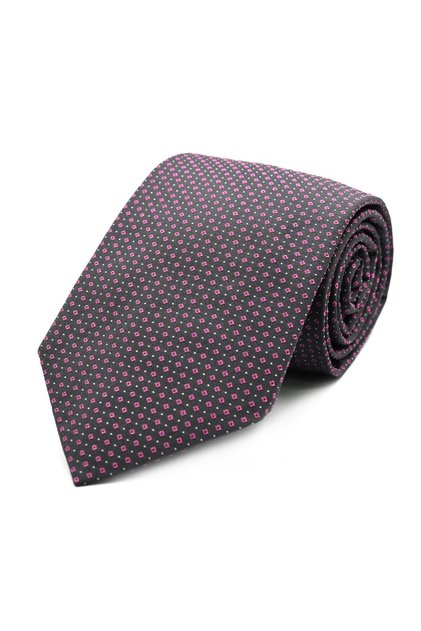 Gray Pink Small Patterned Silk Tie 32549 Pink