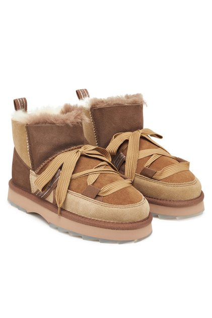 Cizme de zăpadă pentru femei, model ciupercă, cu microfibre estompate