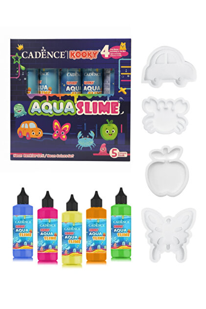 Cadence Aqua Slime - Kendin Yap Oyuncak Seti - Deniz Canlıları