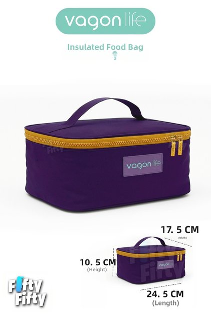 Heat Insulated Thermal Lunch Box Food Carry Thermos Bag Hot and Cold -Ffvgnb1061