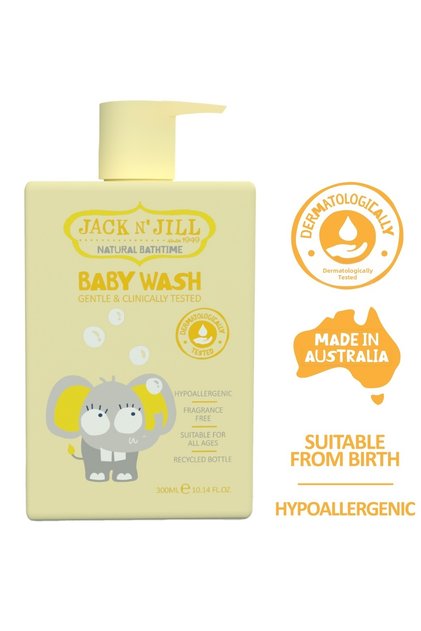 Jack N Jill All-Natural Hair and Body Shampoo for Babies (Yellow Box) 300 ml