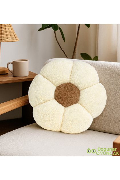 Decorative Daisy Shaped Plush Pillow 40 cm – Soft and Comfortable Design