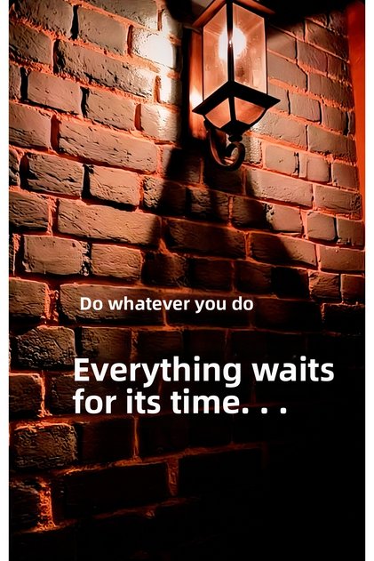 Sticker with the Text: “Do Whatever You Want, Everything Will Wait for You” – 22X30 cm Lham Verici Wall Sticker