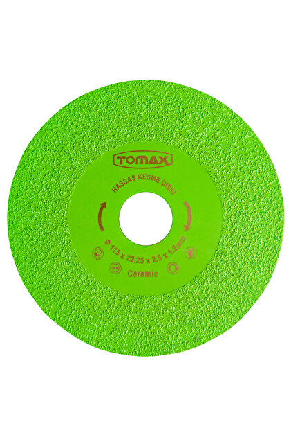 tomaさま Tomax HASSAS KESİM VE ZIMPARALAMA DİSKİ 115x1,2 mm (YEŞİL