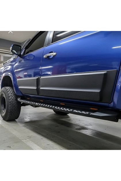 Mitsubishi L200 2015+ Kapı Koruma Seti | Mat Siyah Kapı Yan Koruma / Kapı Kaplama