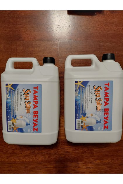 2 Pieces of 5 Liters White Liquid Soap Perfumed