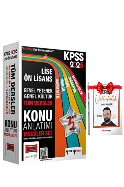 Yargı Yayınları 2026 KPSS Ortaöğretim Ön Lisans Genel Yetenek