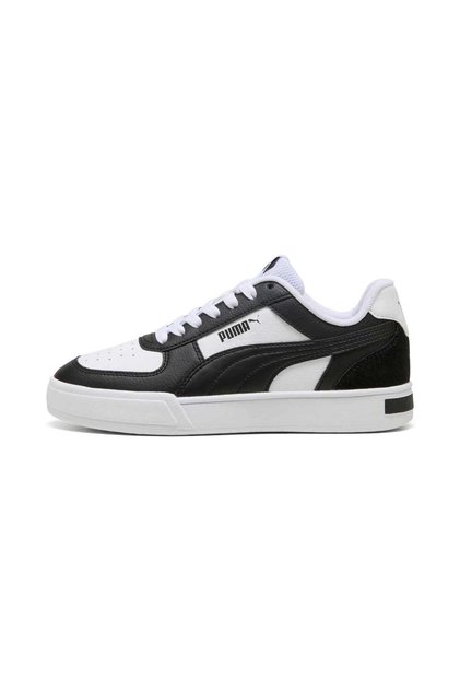 Siyah - Beyaz Erkek Çocuk Yürüyüş Ayakkabısı 40183501-Puma Caven Mix Jr Whi