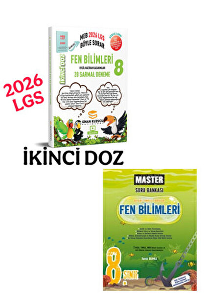 SİNAN KUZUCU YAYINLARI 8.SINIF İKİNCİ DOZ FEN SARMAL DENEME + Bİ