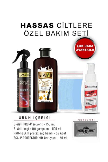 Protez Saç Sepeti Hassas Ciltlere Özel Protez Saç Bakım Seti