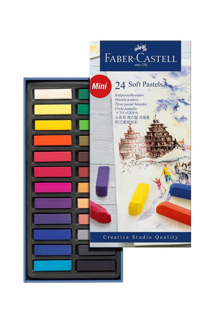 Creative Studio Toz (Soft) Pastel Boya 24 Renk Yarım Boy