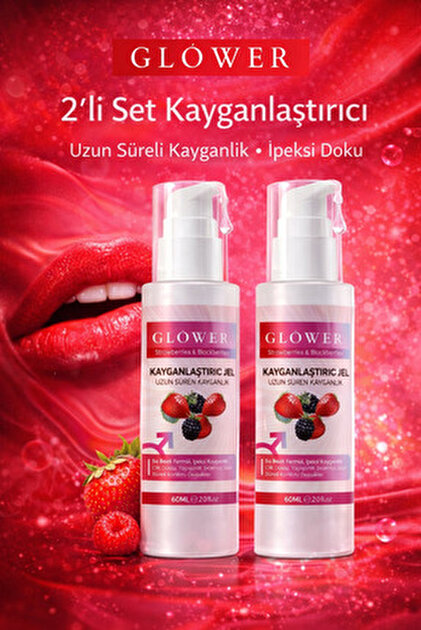 GLOWER SKİN CARE 2 Lİ SET Çilek ve Böğürtlen Kayganlaştırıcı Jel
