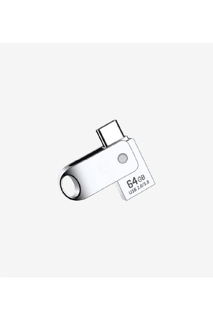 Type-c Girişli Otg Flash Bellek idrive Android ve Pc Bilgisayar Uyumlu Üniversal 64gb typec