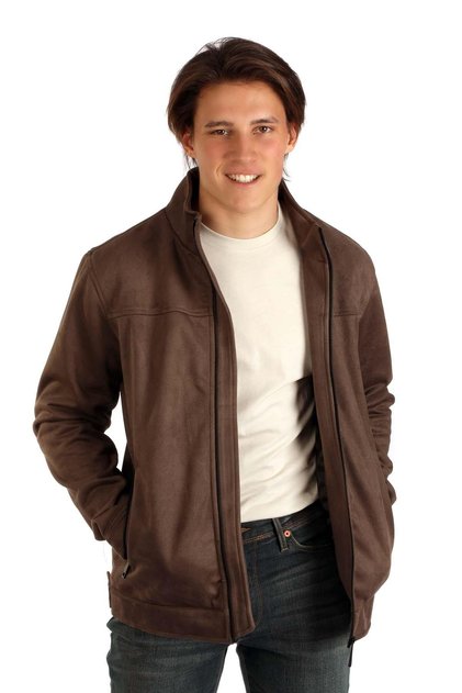 Nuels Men's Woven Coat Brown