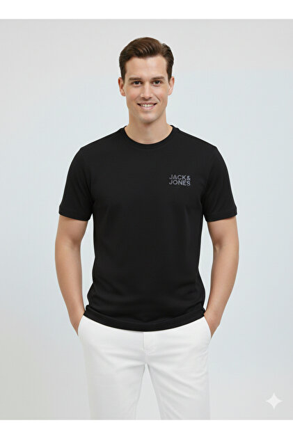 j Jack & Jones Jack Jones Logolu Pamuklu Erkek Kaliteli Ithal T