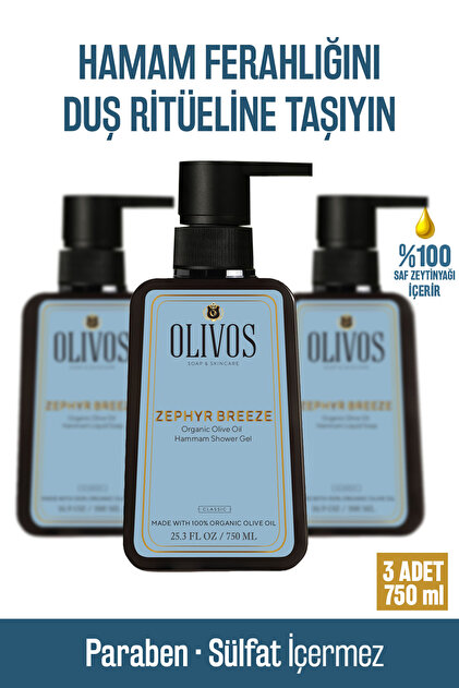 Olivos Doğal Zeytinyağlı Hamam Kokulu Banyo Ve Duş Jeli Zeytinyağı