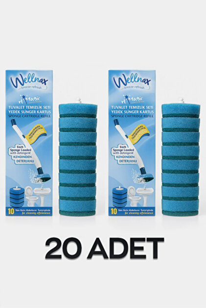 Wellnax breeze refresh Kullan At 20 Adet Deterjanlı Tuvalet Yedek