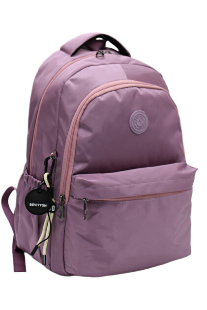 Dusty Rose Color Waterproof Fabric Travel Backpack and School Bag // 2200