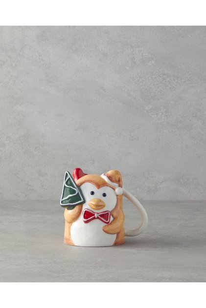 Yellow Penguin Dolomite Christmas Mug 300 ml Yellow