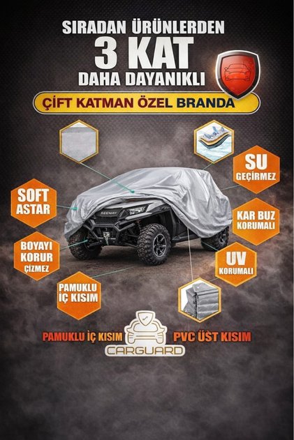 Luxury Corded Fabric Utv Tarpaulin - Miflon - Compatible with All Utvs