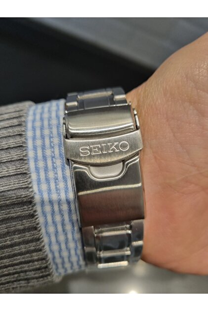 saka メタルマッスル 18個 Seiko OTOMATİK LACİVERT OPEN HEART Kadran Çelik Bilezik 10 ATM Su