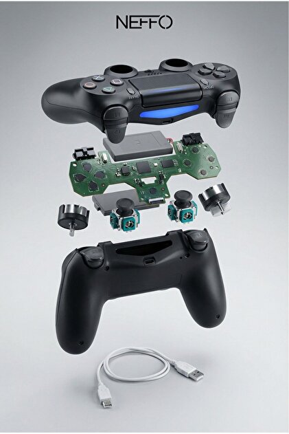 NEFFO Ps4 Joystick Tablet Telefon Pc Uyumlu Titreşimli Oyun Kolu 1