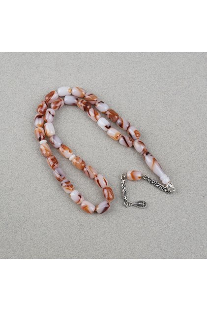 Arizona Katalin Alpaca Tassel Capsule Cut 8X12Mm Prayer Beads - Brown