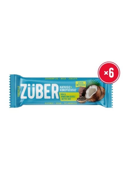 Fruit Bar Chia and Coconut 40g X 6 Pcs