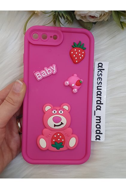 Iphone 7 plus and 8 plus compatible figured silicone case
