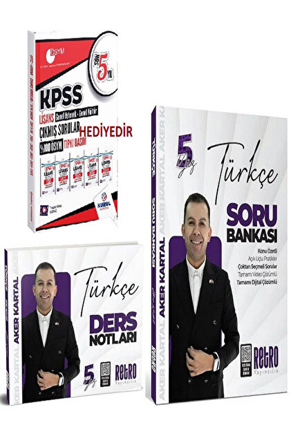 Kurul Yayıncılık 2026 KPSS Türkçe 5Yüz Ders Notları + Soru Bankası