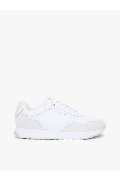 Women's Monogram-Detail Mix Material Sneakers