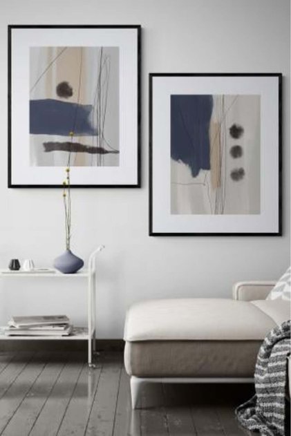 Abstract living room decor painting printed on canvas, model (2869)