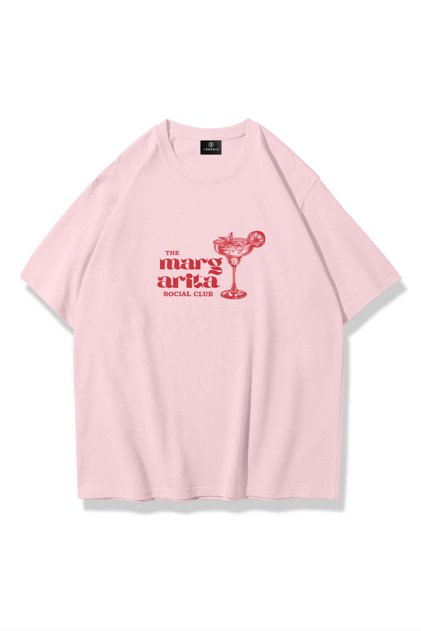 Women's Margarita Social Club Tshirt Pink