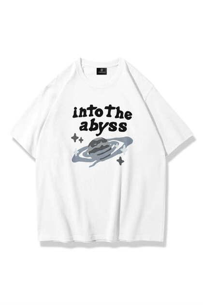 Unisex into the abyss t-shirt white