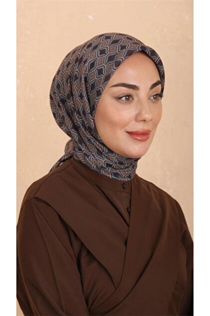 Lo'cella Pamuklu Soft Eşarp 4522-4 Acı Kahve