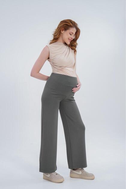 Palazzo Wide-Leg Modal Fabric Maternity Pants
