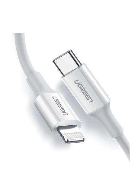 Type-C to Lightning 3A PD MFi Hızlı Şarj Kablosu, 1m - Beyaz