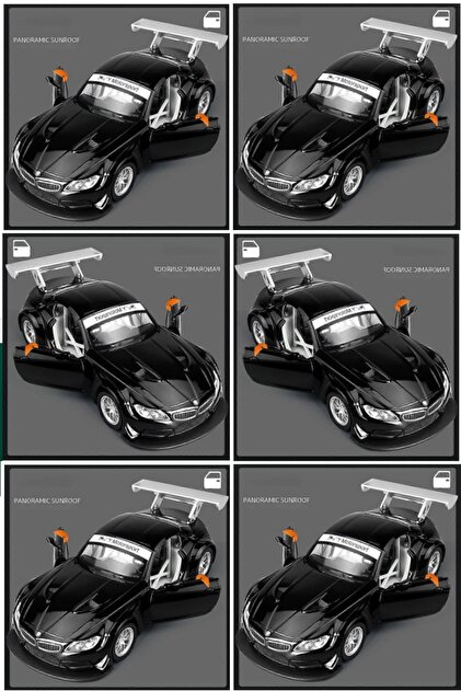 OYUNCAKSAHİLİ BMW Z4 GT3 Yarış Araba Model Metal 1:32 ölçek