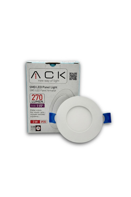3W Sıva Altı Led Panel 4000K