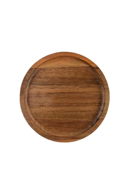 Farfurie din Lemn, Flippy, Rotunda, pentru Alimente sau Decor, 20 x 1.5 cm, Natur