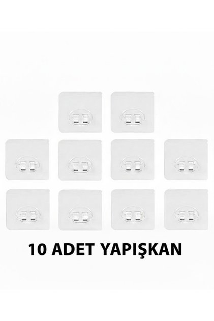 7X7 cm Super Strong Adhesive Bathroom Hanger Replacement 10 Pieces Sticker Shelf Holder Hanger