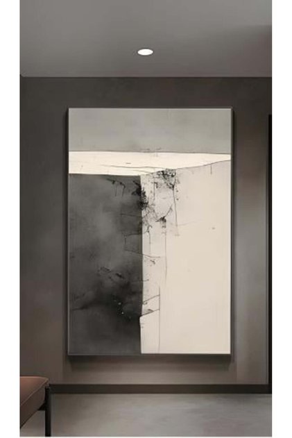 Abstract printed artwork on canvas, model (2647)
