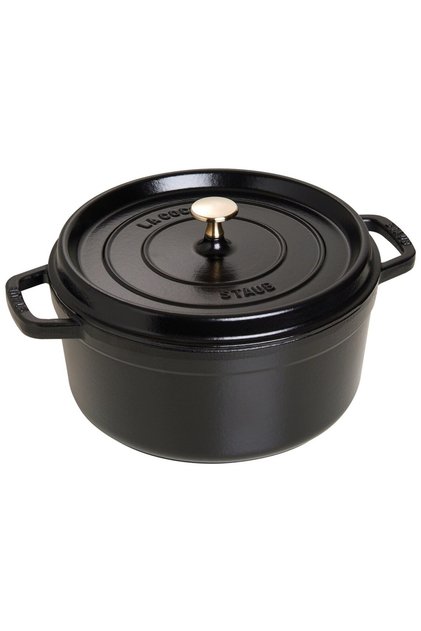 LA Cocotte 5,2 L Czarny Garnek Żeliwny Z Pokrywką