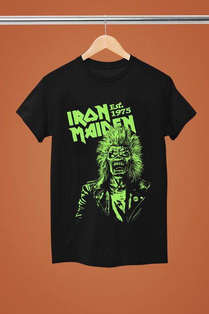 Iron Maiden Printed Cotton Short Sleeve Regular Fit Rock Tshirt