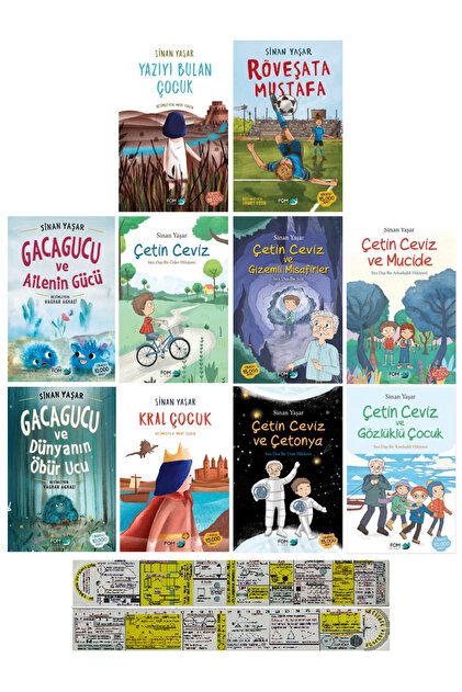 Fom Kitap Yayınları Sinan Yaşar 10 Kitap Set / Çetin Ceviz