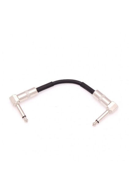Pc020-Bk Pedal Interconnect Cable (15cm Black) | L Jack Patch Cable for Pedalboard Layout