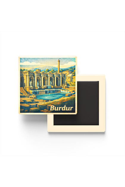 9x9 cm Buzdolabı Magneti - Türkiye - Burdur - Sagalassos Antik Kenti